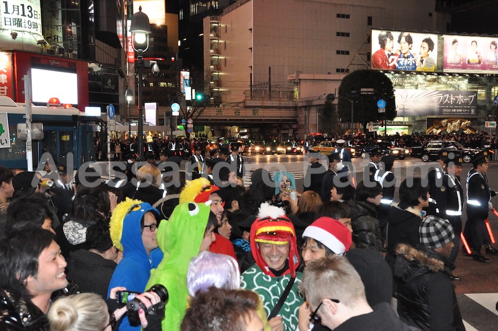 New Year's eve, Shibuya, Tokyo