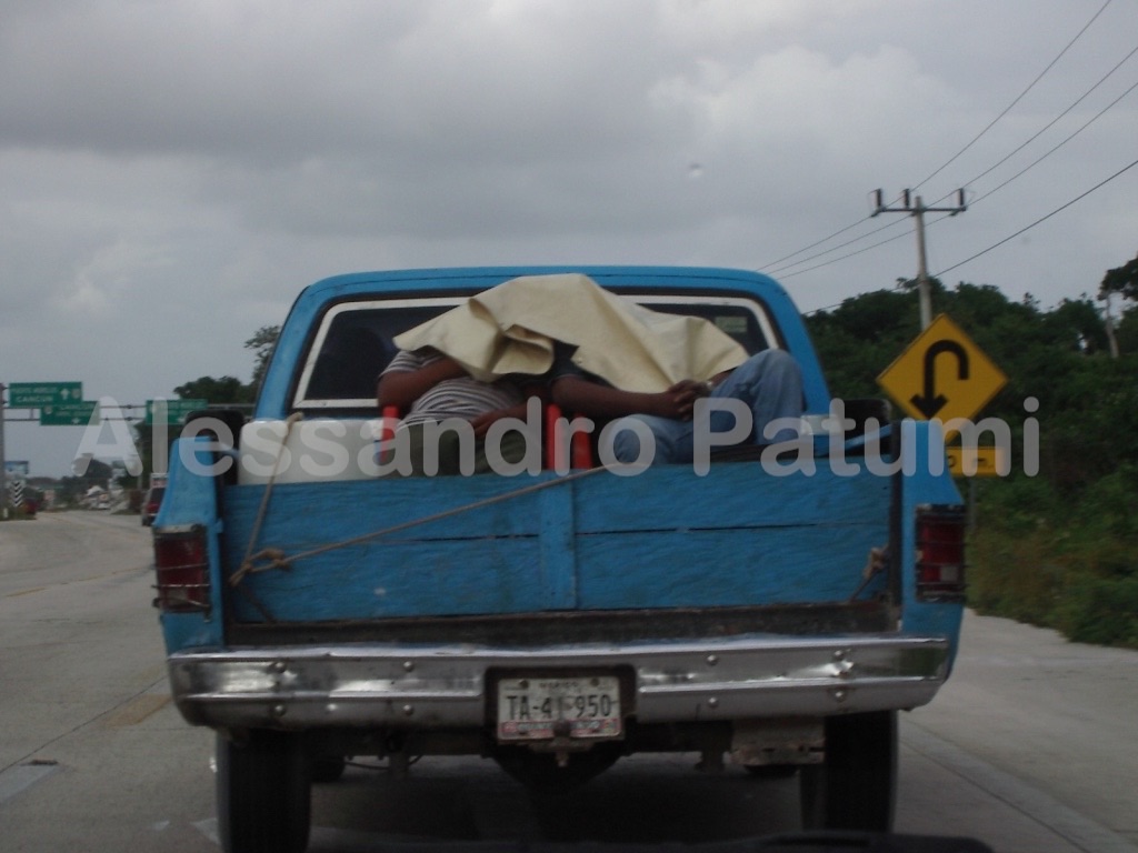 Mexico, protecting from sun I assume