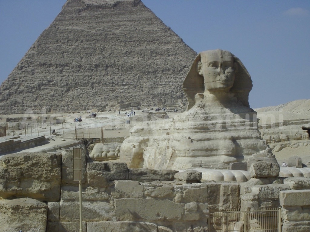 Sphinx and pyramids, Cairo Egypt