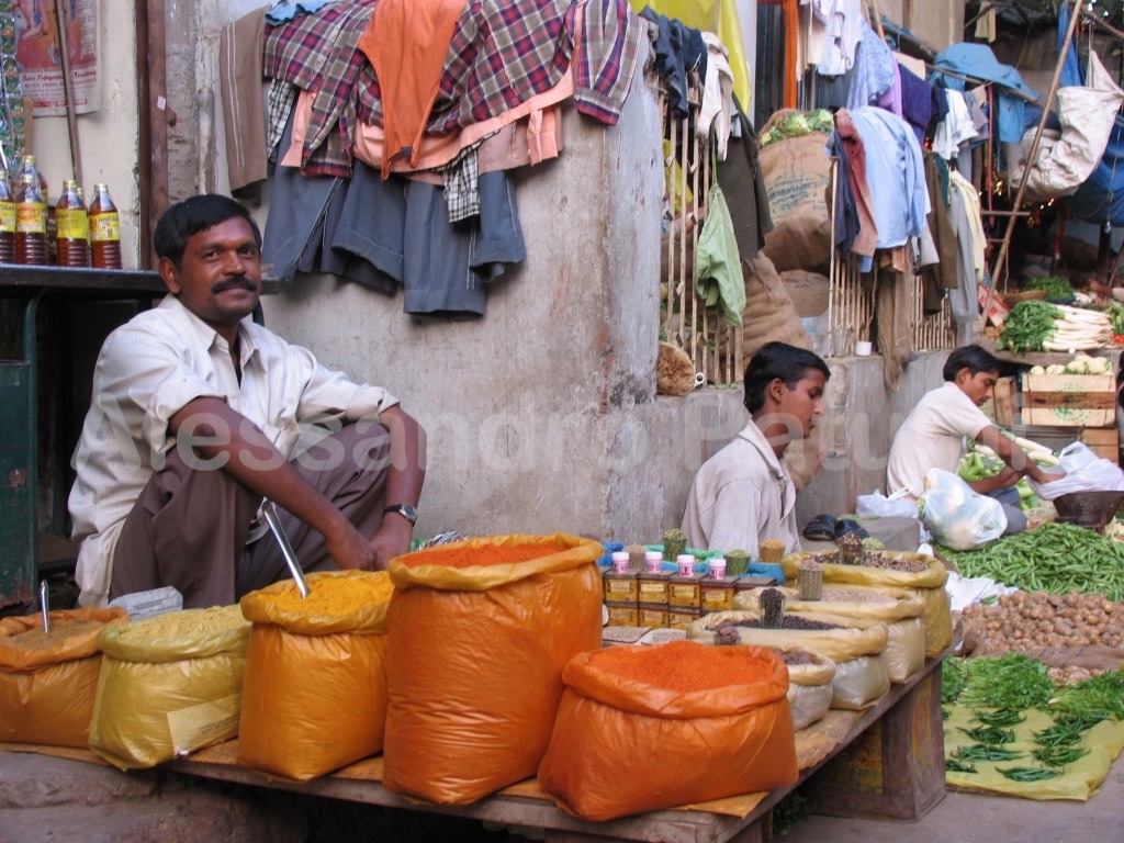 Spices vendor, India