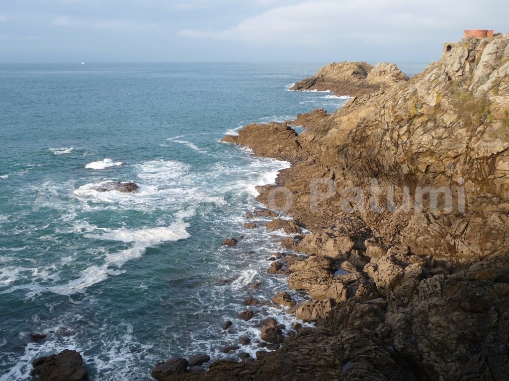 Cliffs and the sea